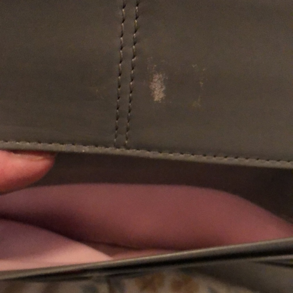 Coach Soho Pleated Leather Trifold Gray Wallet - Picture 10 of 10